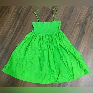 ZARA Green Spaghetti Strap Mini Dress Women’s size Medium